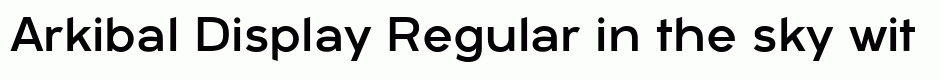 Arkibal Display Regular