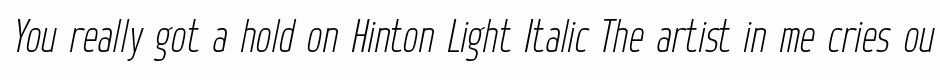 Hinton Light Italic