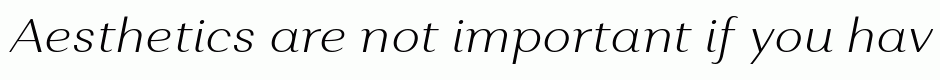 Alethia Pro ExtraLight Italic