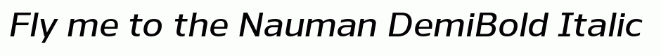 Nauman DemiBold Italic