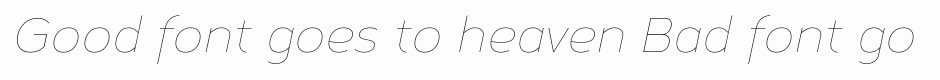 Corbert Thin Italic