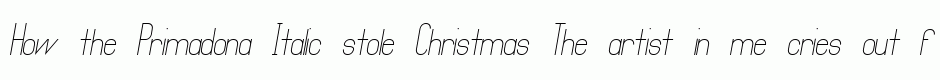 Primadona Italic