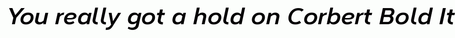 Corbert Bold Italic