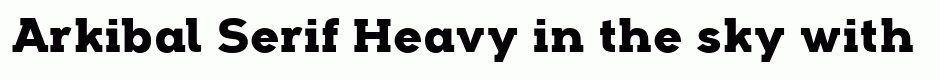 Arkibal Serif Heavy