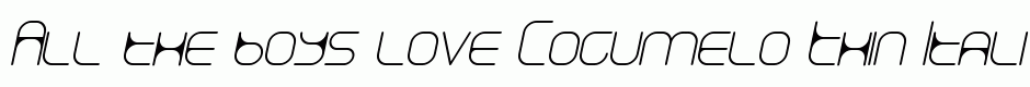 Cogumelo Thin Italic