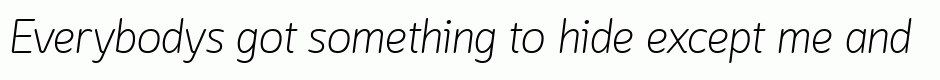 Lounge Light Italic
