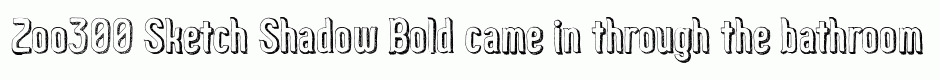 Zoo300 Sketch Shadow Bold