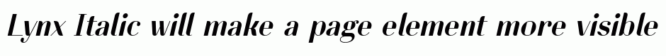 Lynx Italic