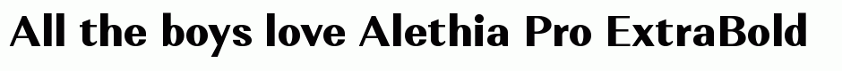 Alethia Pro ExtraBold
