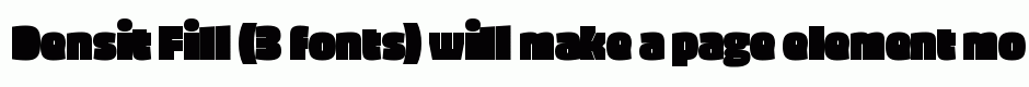 Densit Fill (3 fonts)