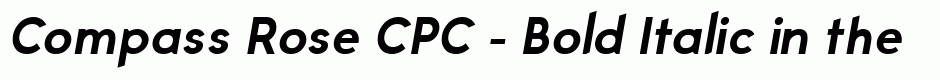 Compass Rose CPC - Bold Italic