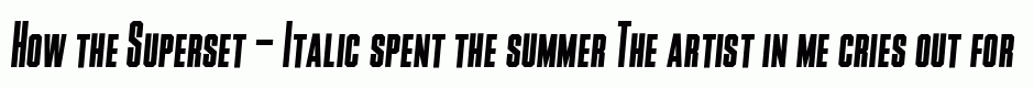 Superset - Italic