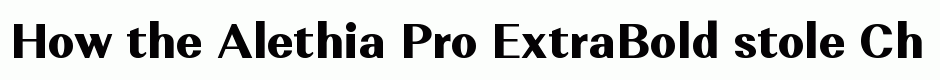 Alethia Pro ExtraBold