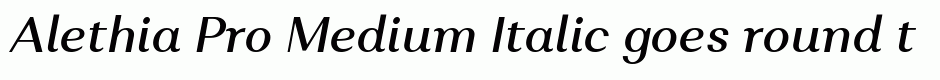 Alethia Pro Medium Italic