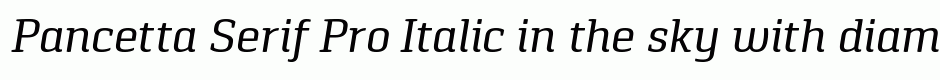 Pancetta Serif Pro Italic