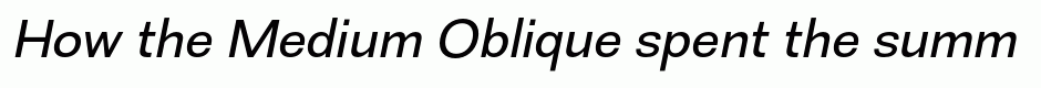 Medium Oblique