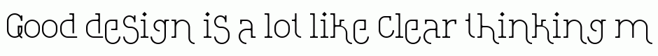 Loopita complex font