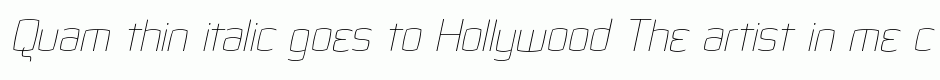 Quam thin italic
