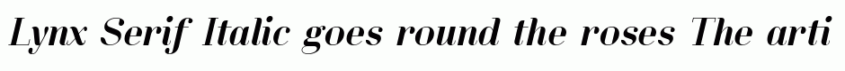 Lynx Serif Italic