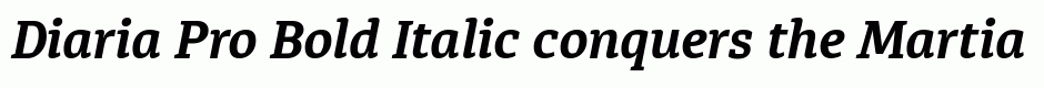 Diaria Pro Bold Italic