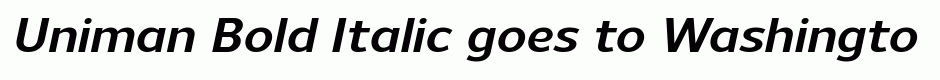 Uniman Bold Italic