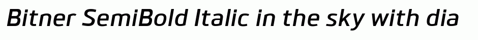 Bitner SemiBold Italic