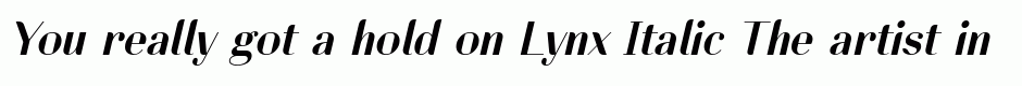 Lynx Italic