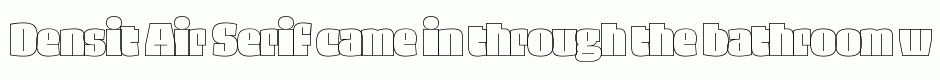 Densit Air Serif
