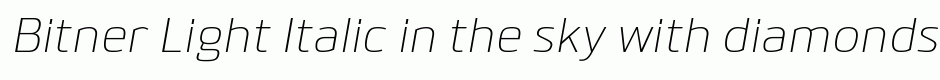 Bitner Light Italic