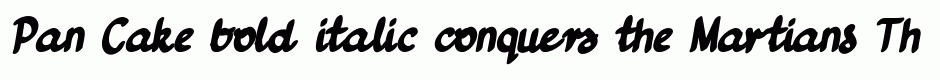 Pan Cake bold italic