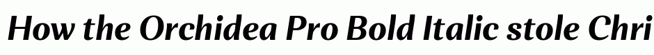 Orchidea Pro Bold Italic