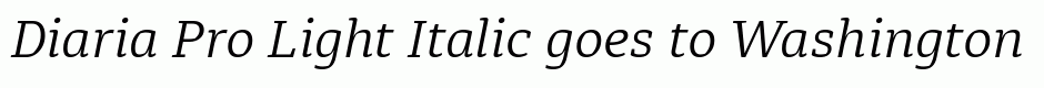 Diaria Pro Light Italic
