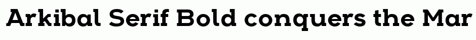 Arkibal Serif Bold