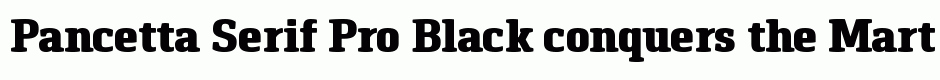 Pancetta Serif Pro Black