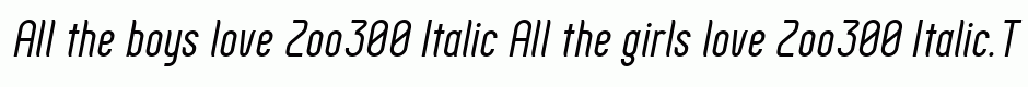 Zoo300 Italic