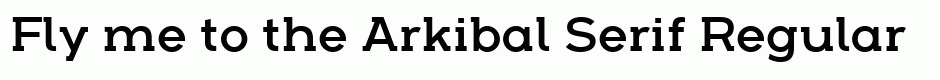 Arkibal Serif Regular
