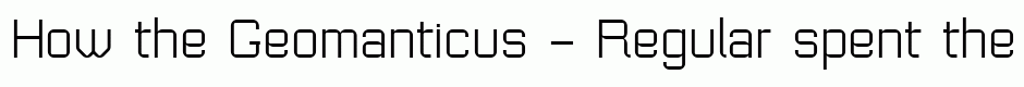 Geomanticus - Regular