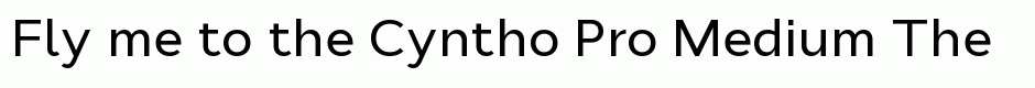 Cyntho Pro Medium