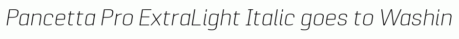 Pancetta Pro ExtraLight Italic