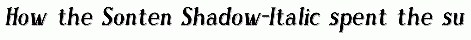 Sonten Shadow-Italic
