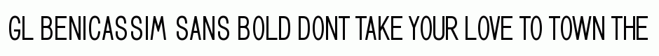 GL Benicassim sans bold
