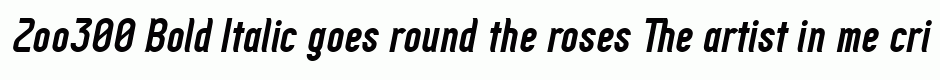 Zoo300 Bold Italic