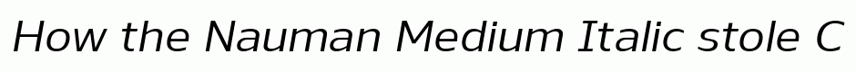 Nauman Medium Italic