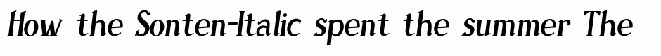Sonten-Italic