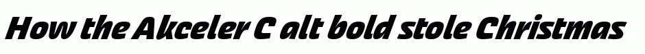 Akceler C alt bold