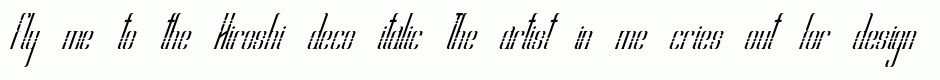 Hiroshi deco italic