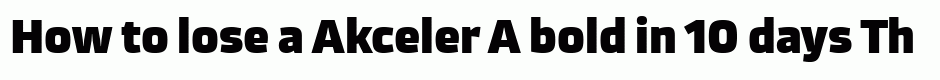 Akceler A bold