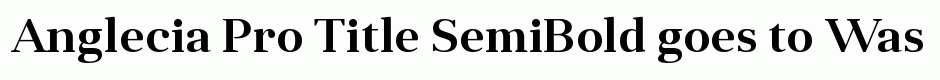 Anglecia Pro Title SemiBold