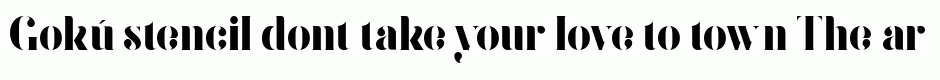 Gokú stencil