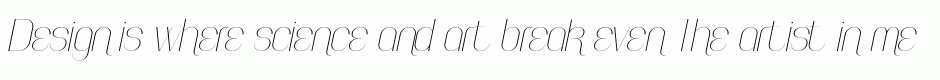 Faddish italic